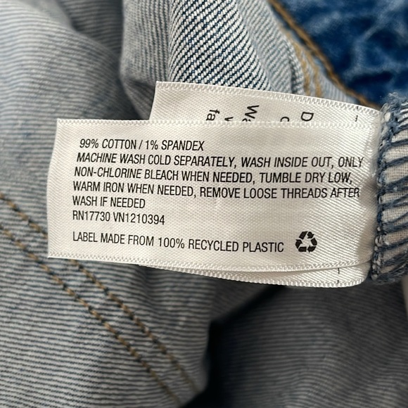 UNIVERSAL THREAD Vintage Bermuda Stretch Raw Hem Denim Jean Shorts Size 20 NEW - Picture 11 of 15